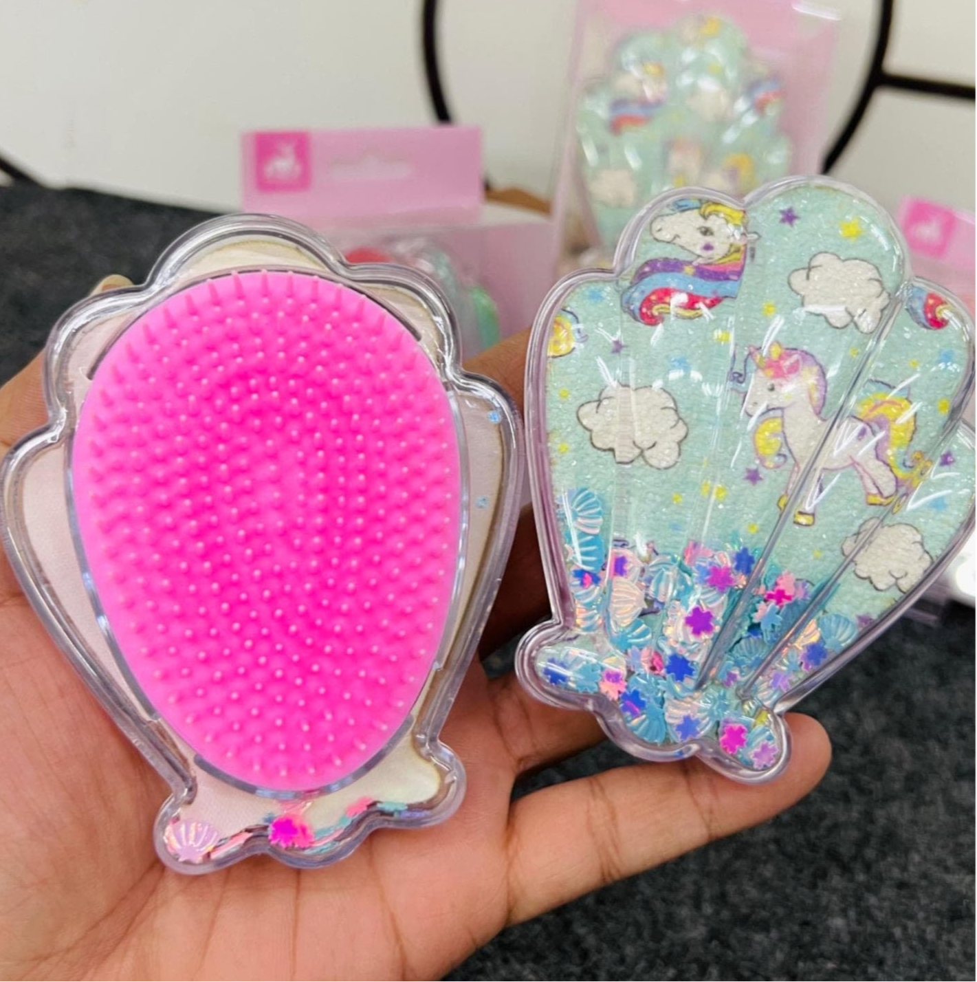 Shell Shaped Sparkle Comb