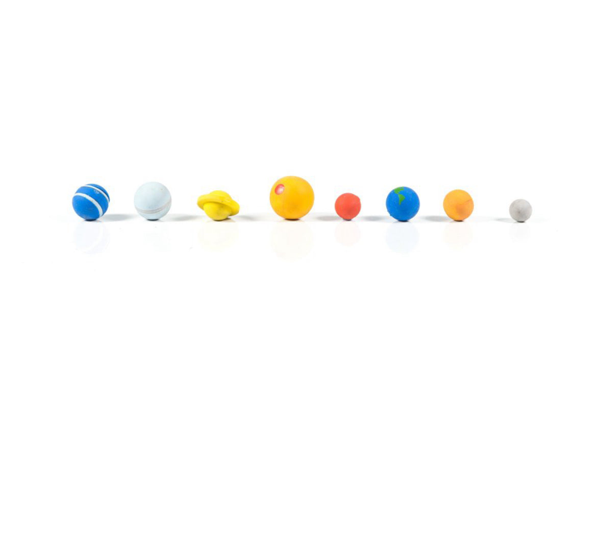 Solar System Eraser Set