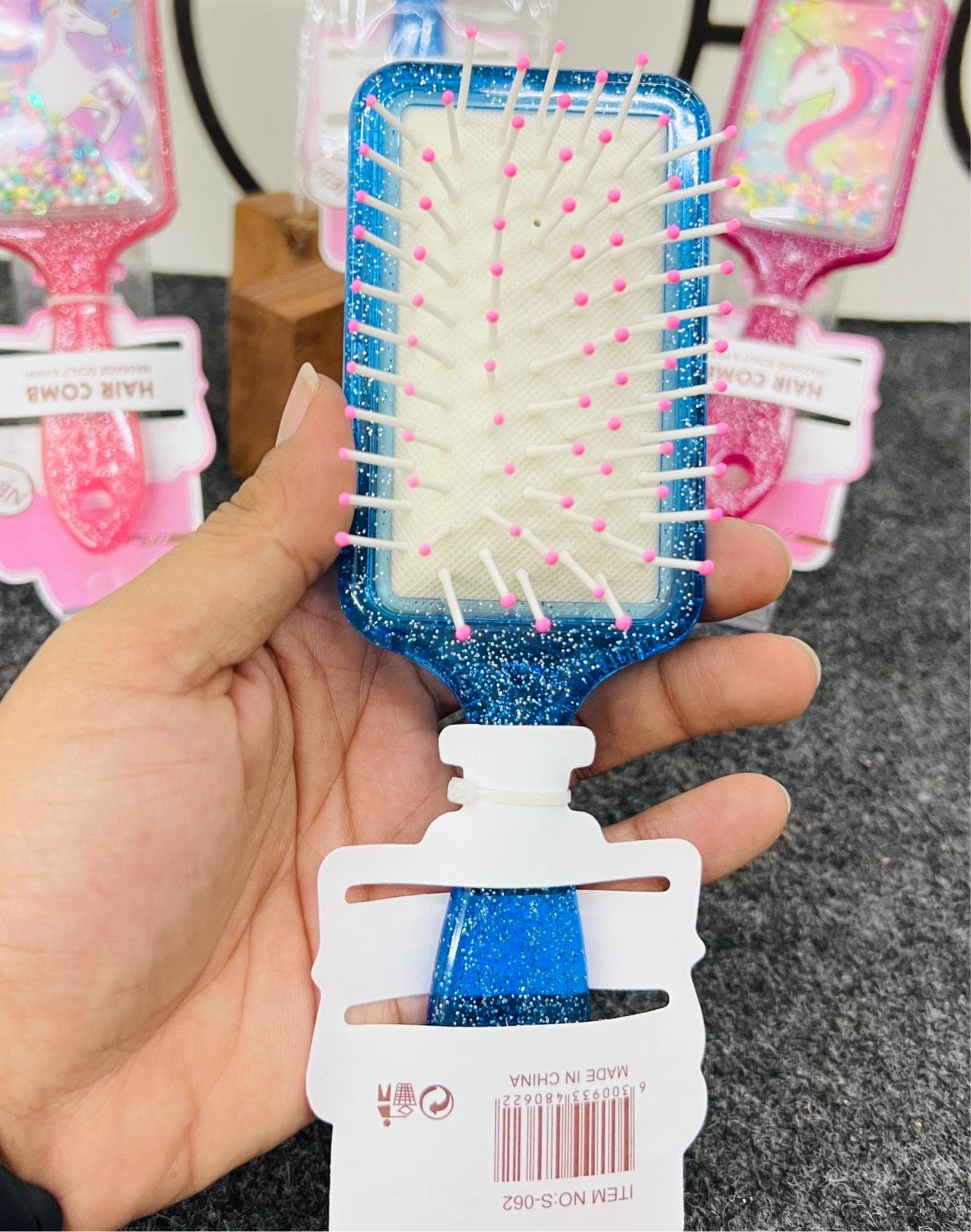 Unicorn Glitter Square Comb