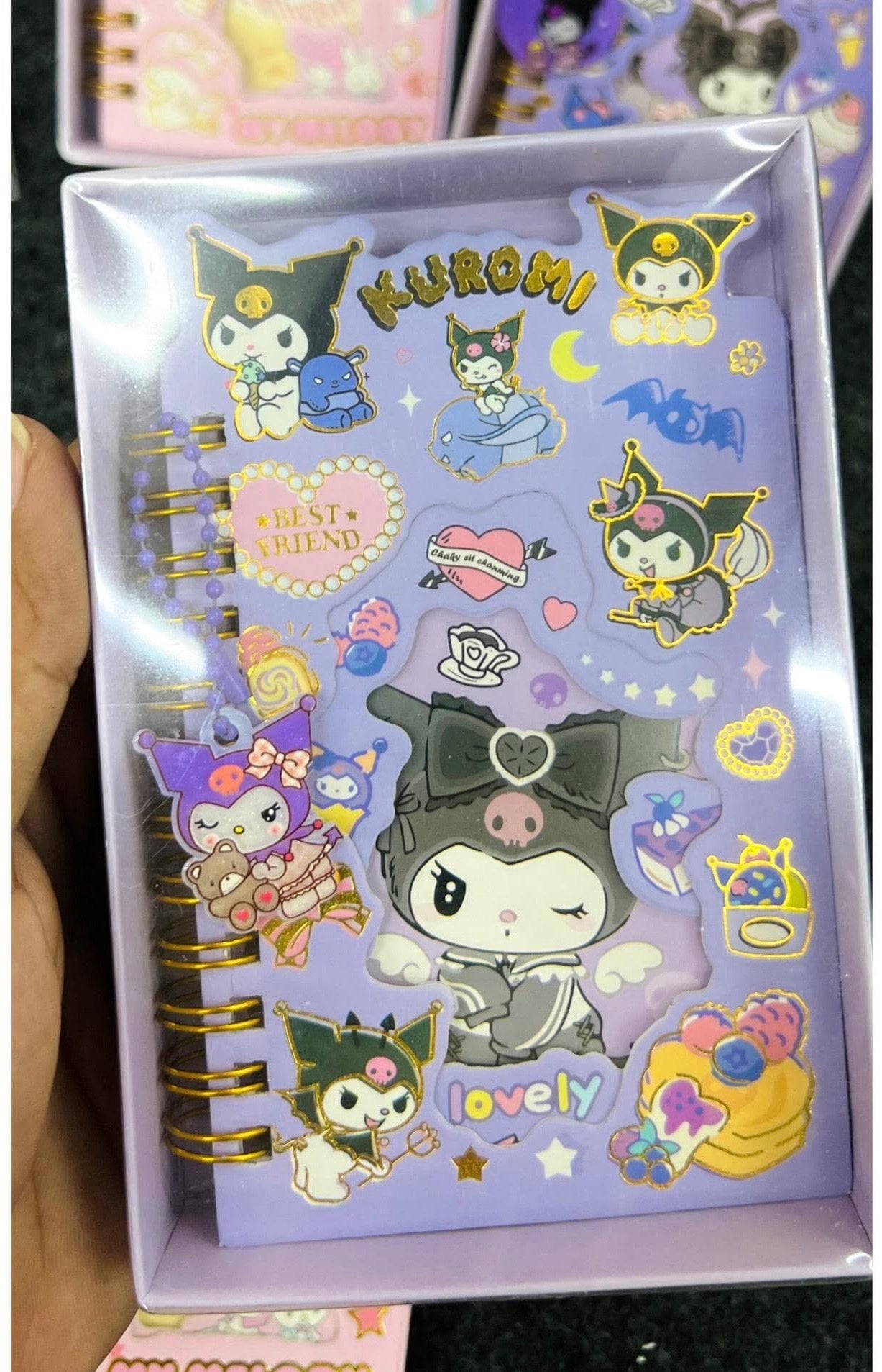 Kuromi Magic Cutout Charm Diary