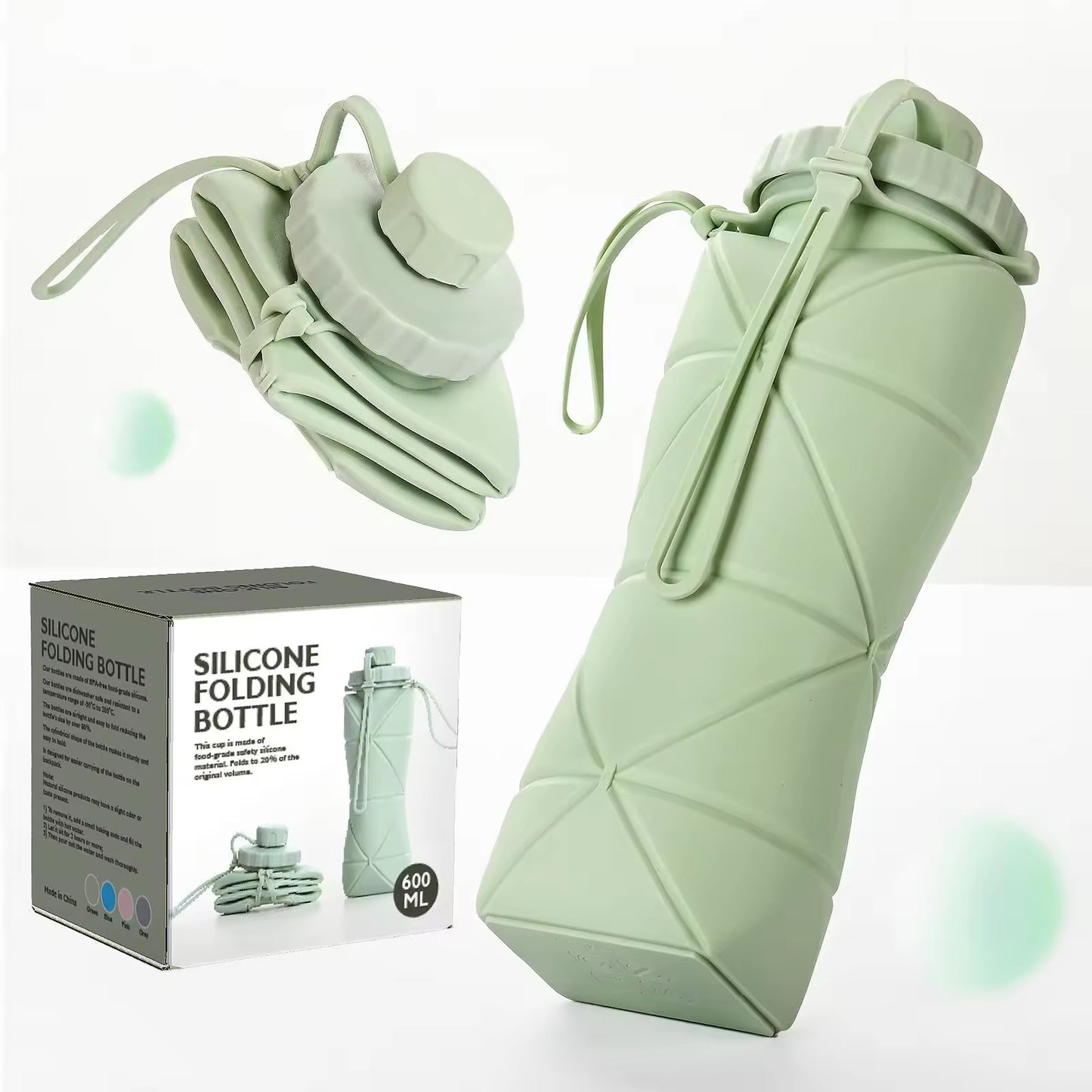 Silicon Foldable Water Bottle