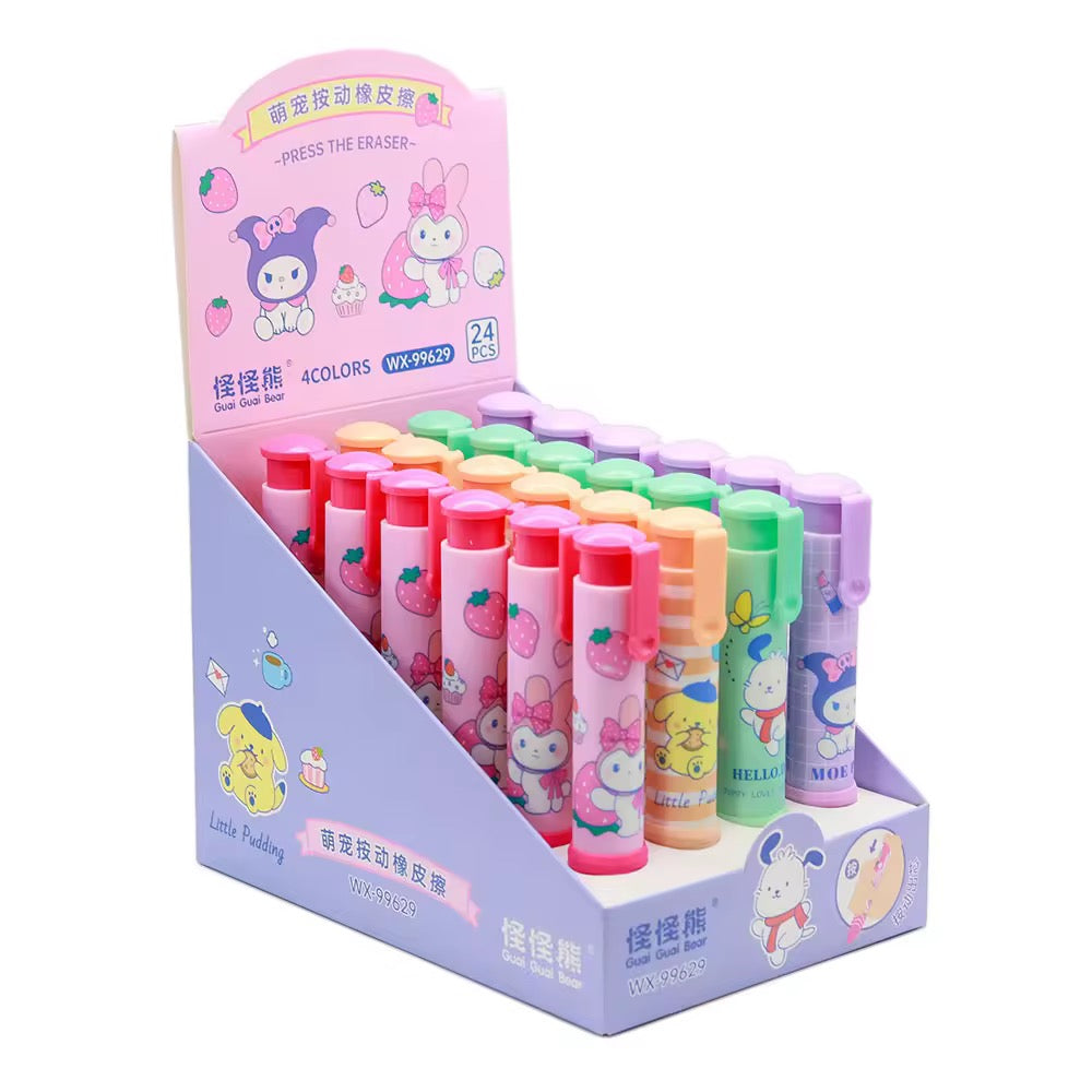 Kawaii Retractable/ Push Eraser