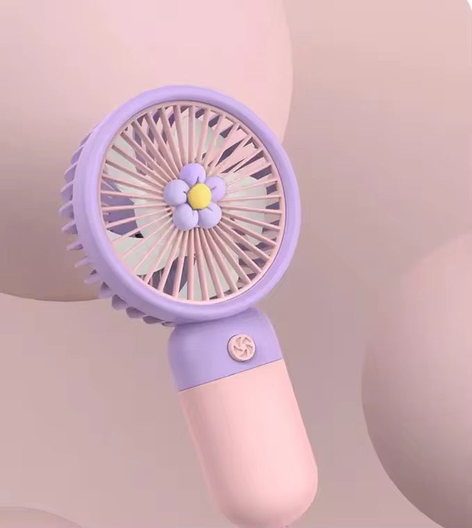 Cute Flower Hand-held Fan