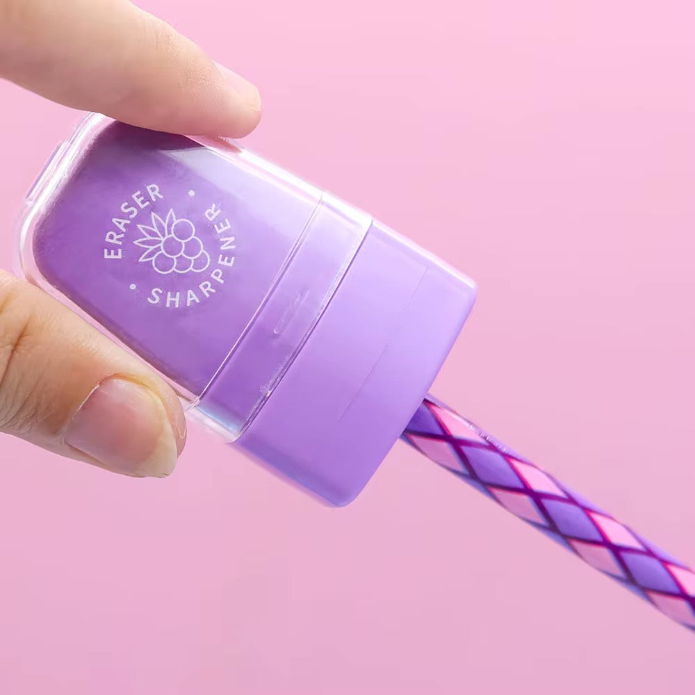 Ice-pop Eraser with Sharpener