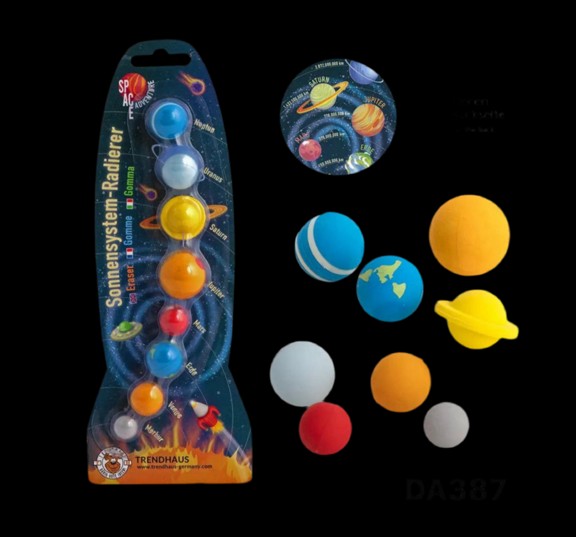 Solar System Eraser Set