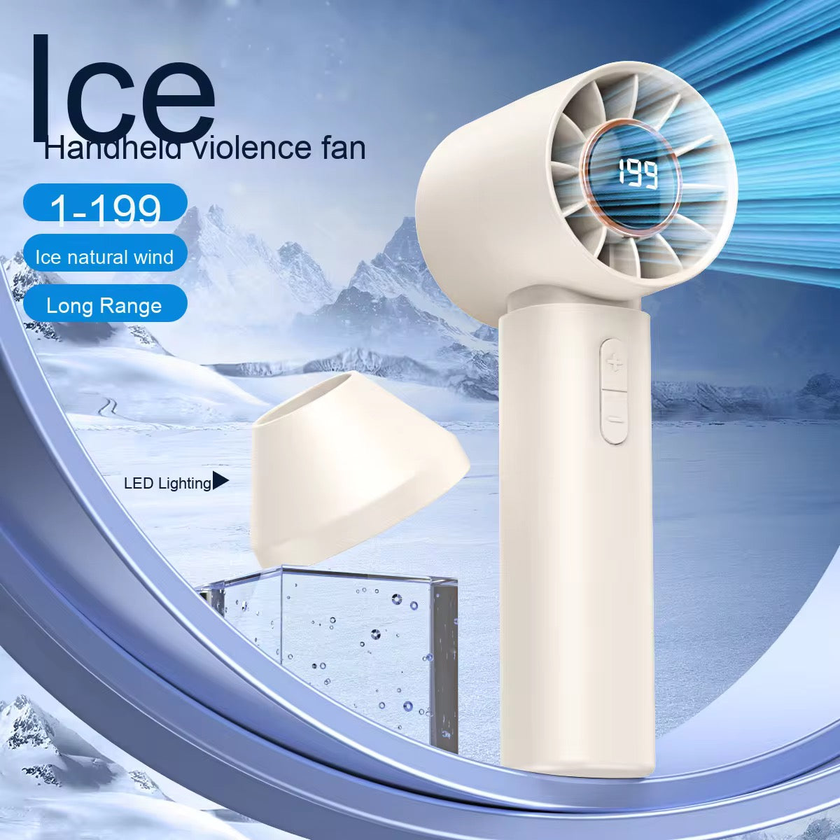 Compact Fan with Digital Display