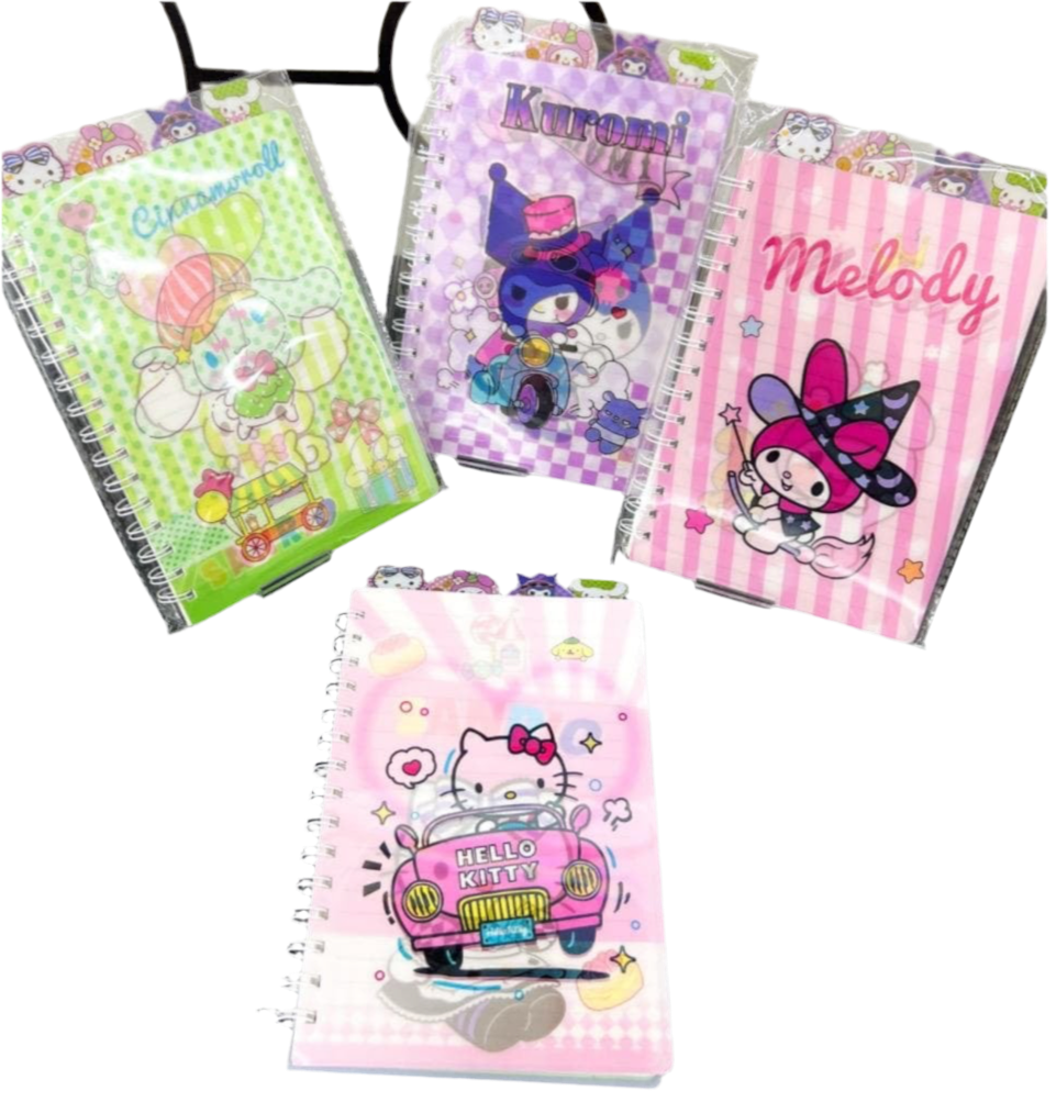 3D Cover Spiral Diary - with 4 Sections