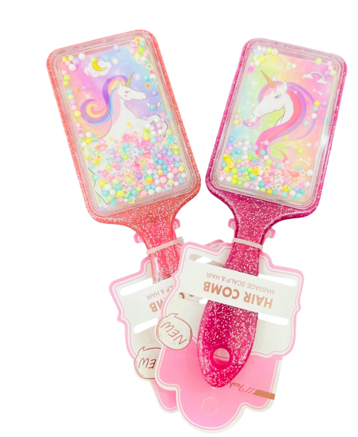 Unicorn Glitter Square Comb
