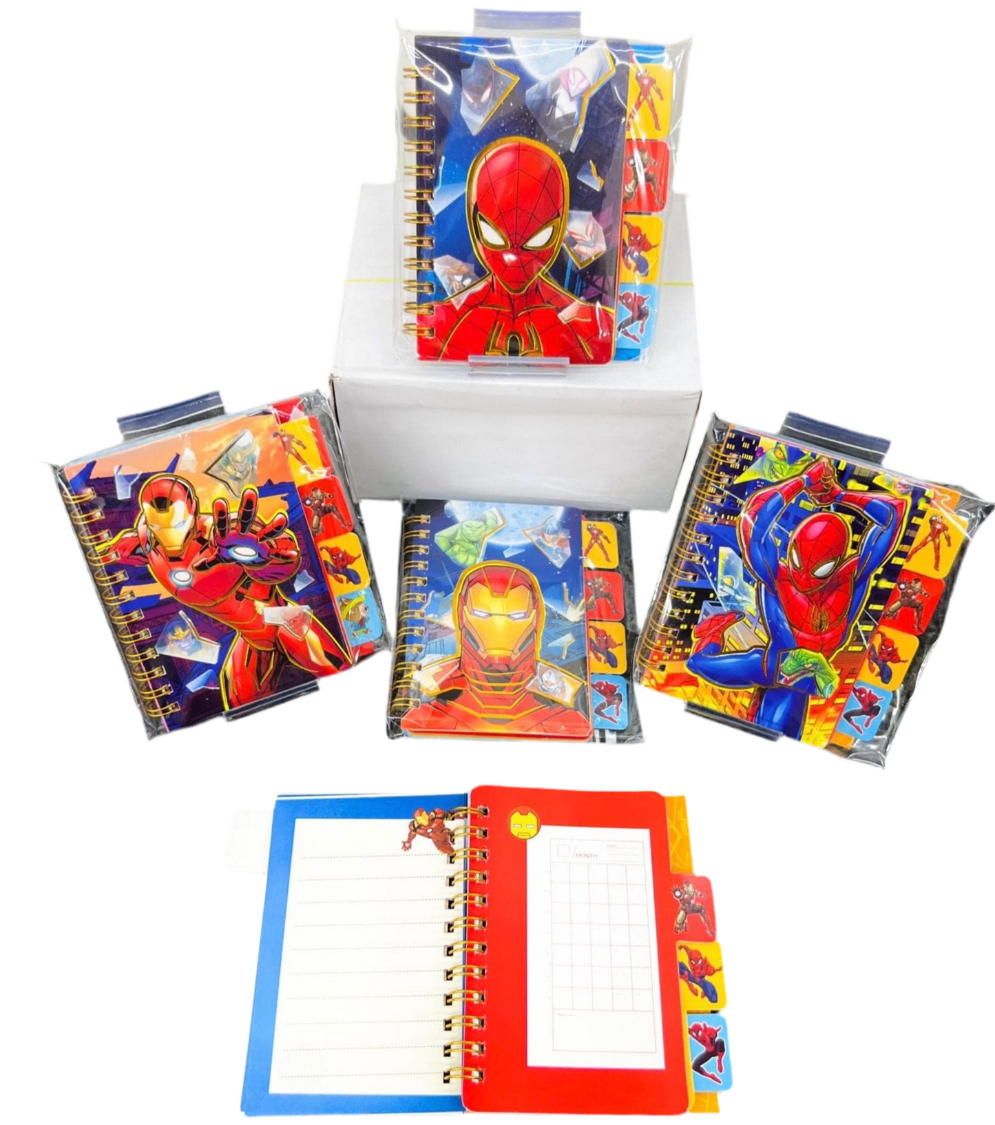 Avengers Theme Diary with 4 Partitions