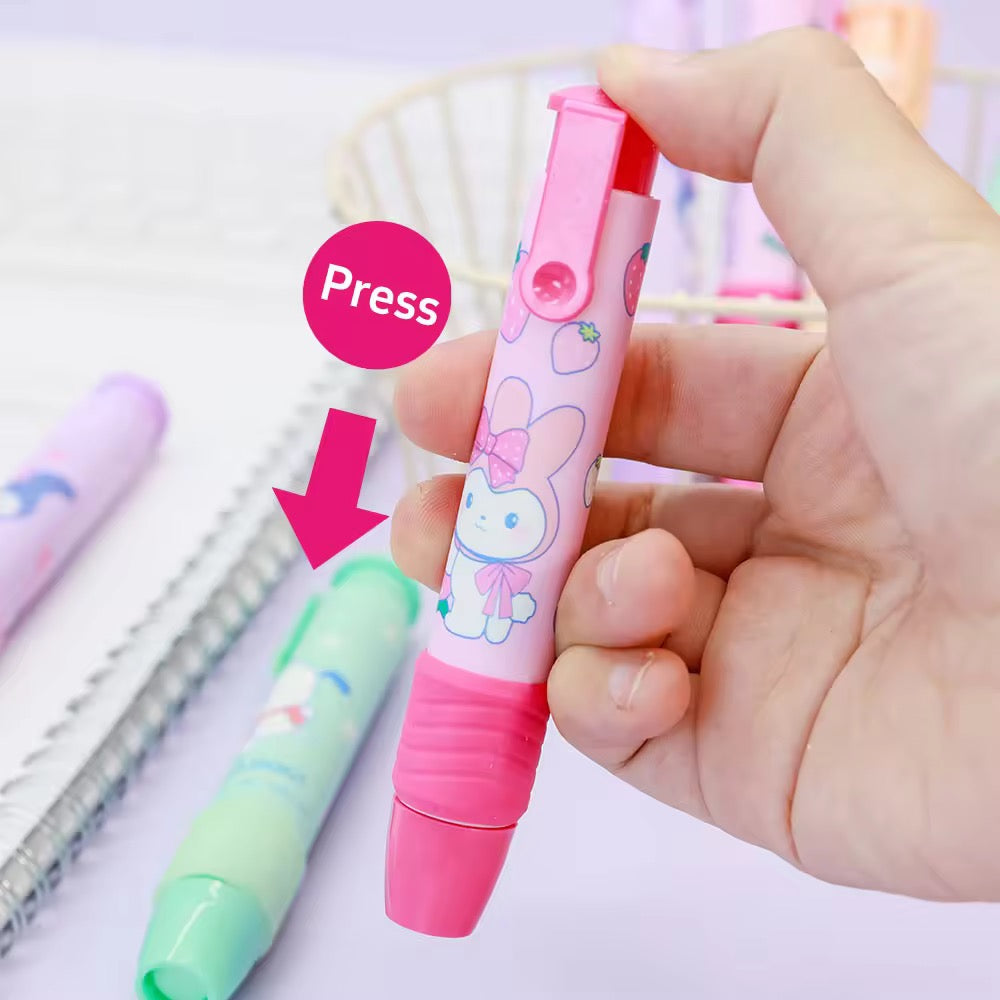 Kawaii Retractable/ Push Eraser