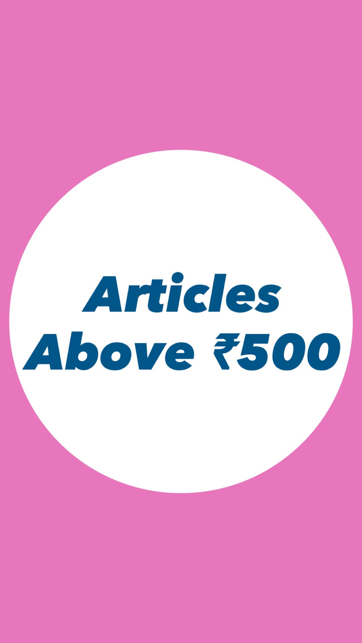 Above ₹500