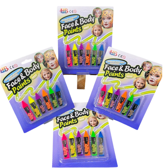 Face & Body Paint - 6pc Set