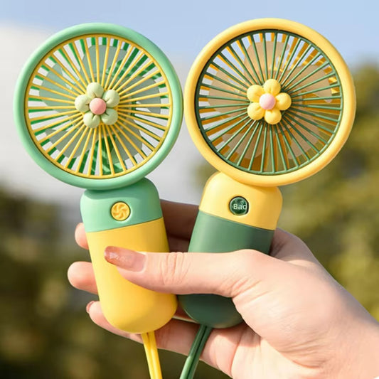 Cute Flower Hand-held Fan