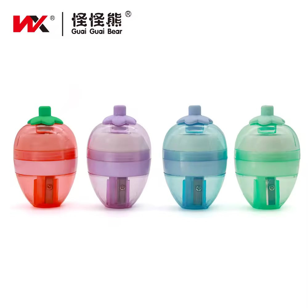 Strawberry Shaped Eraser & Sharpener (2-in-1)