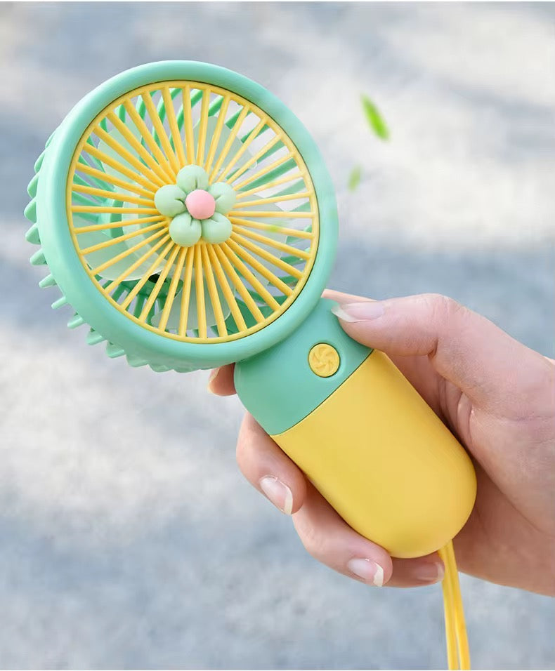 Cute Flower Hand-held Fan