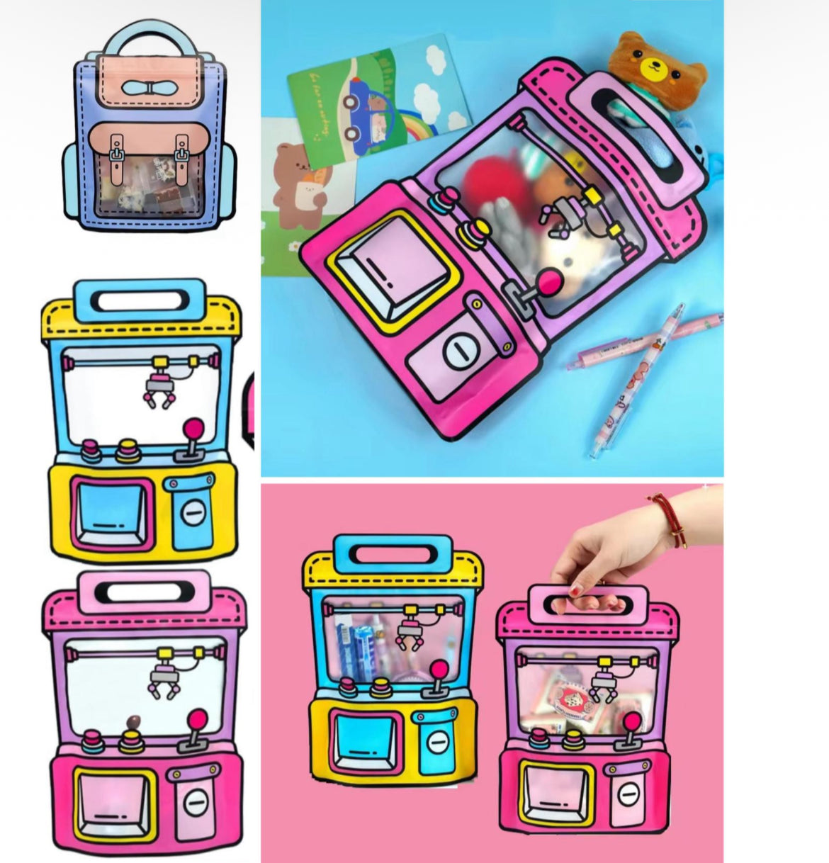 Arcade Game Zipper Candy Pouch