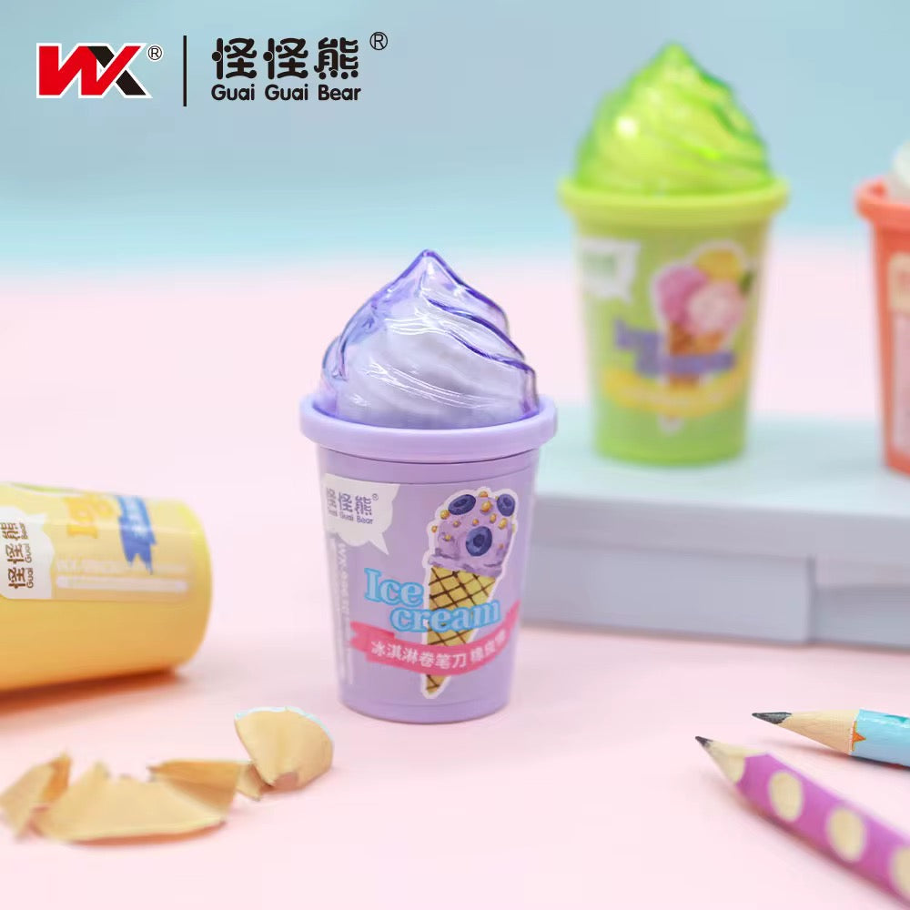 Icecream Cup Sharpener with Eraser