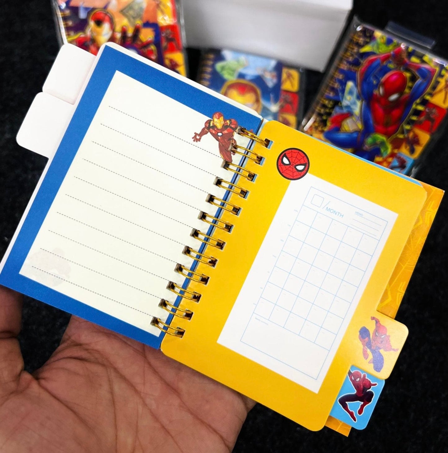 Avengers Theme Diary with 4 Partitions