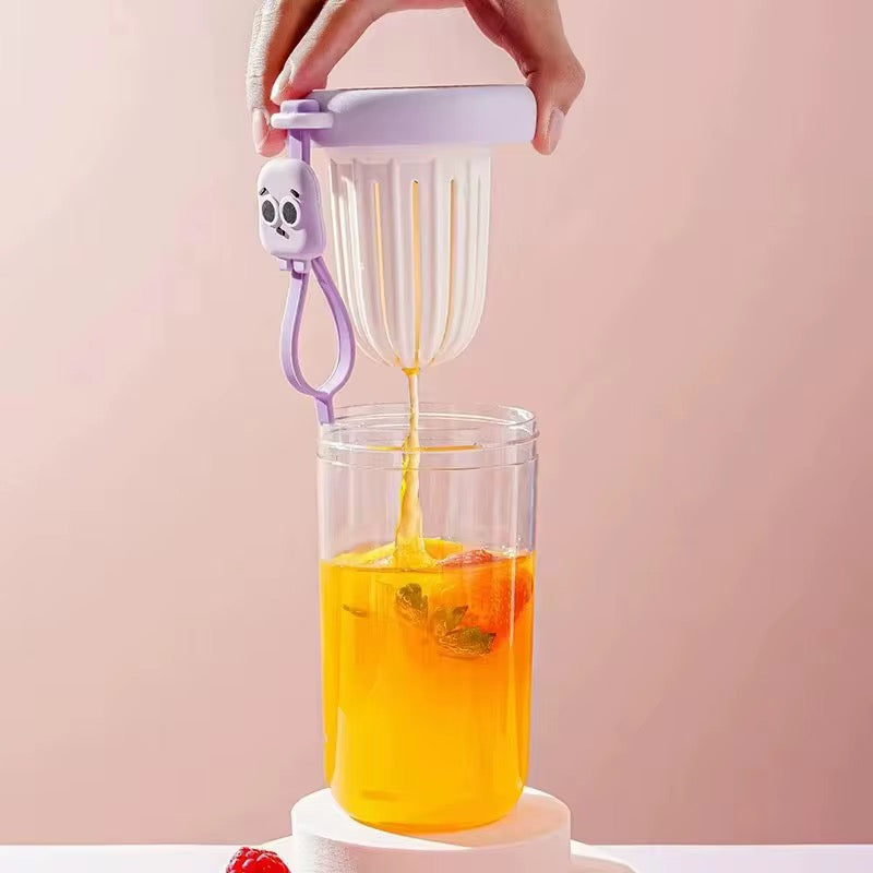 Pastel Glass Bottle with Strainer - 400ml