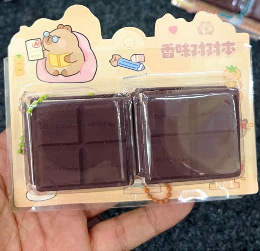 Mini Chocolate Shaped Diary - 2pc