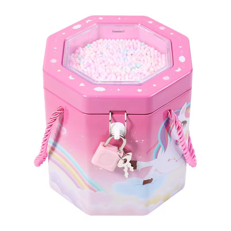 Octagonal Money Bank With Lock