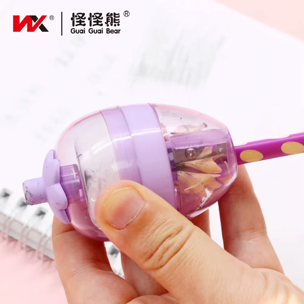 Strawberry Shaped Eraser & Sharpener (2-in-1)