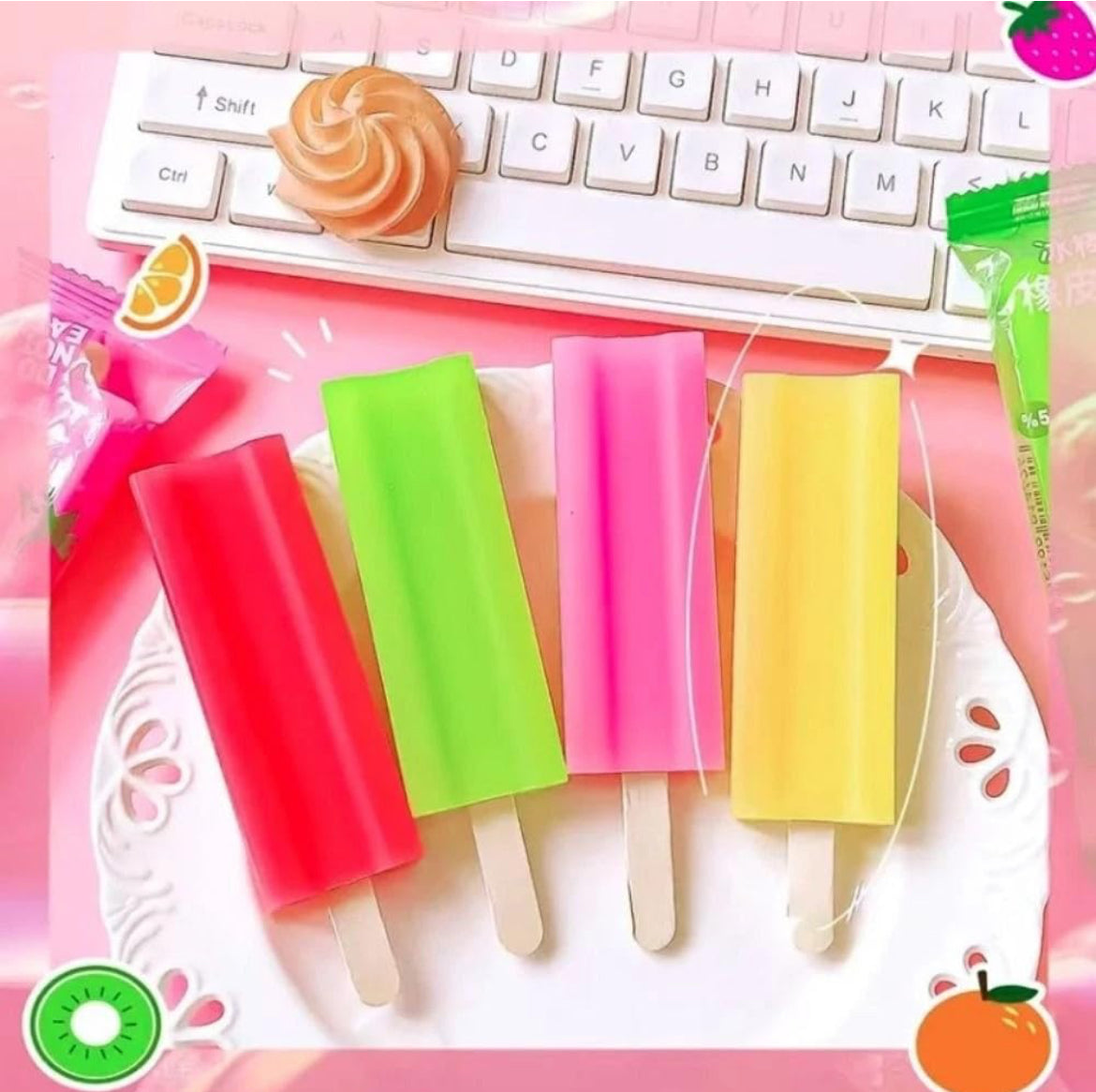 Colourful Popsicle Eraser