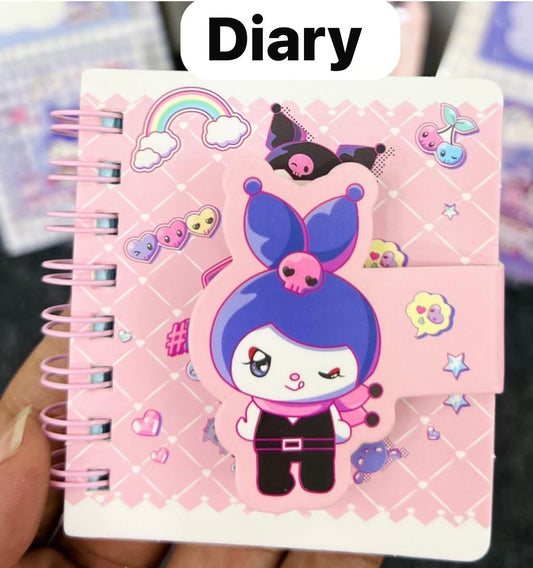 Kuromi 2-in-1 Combo Diary with Sticky Notes