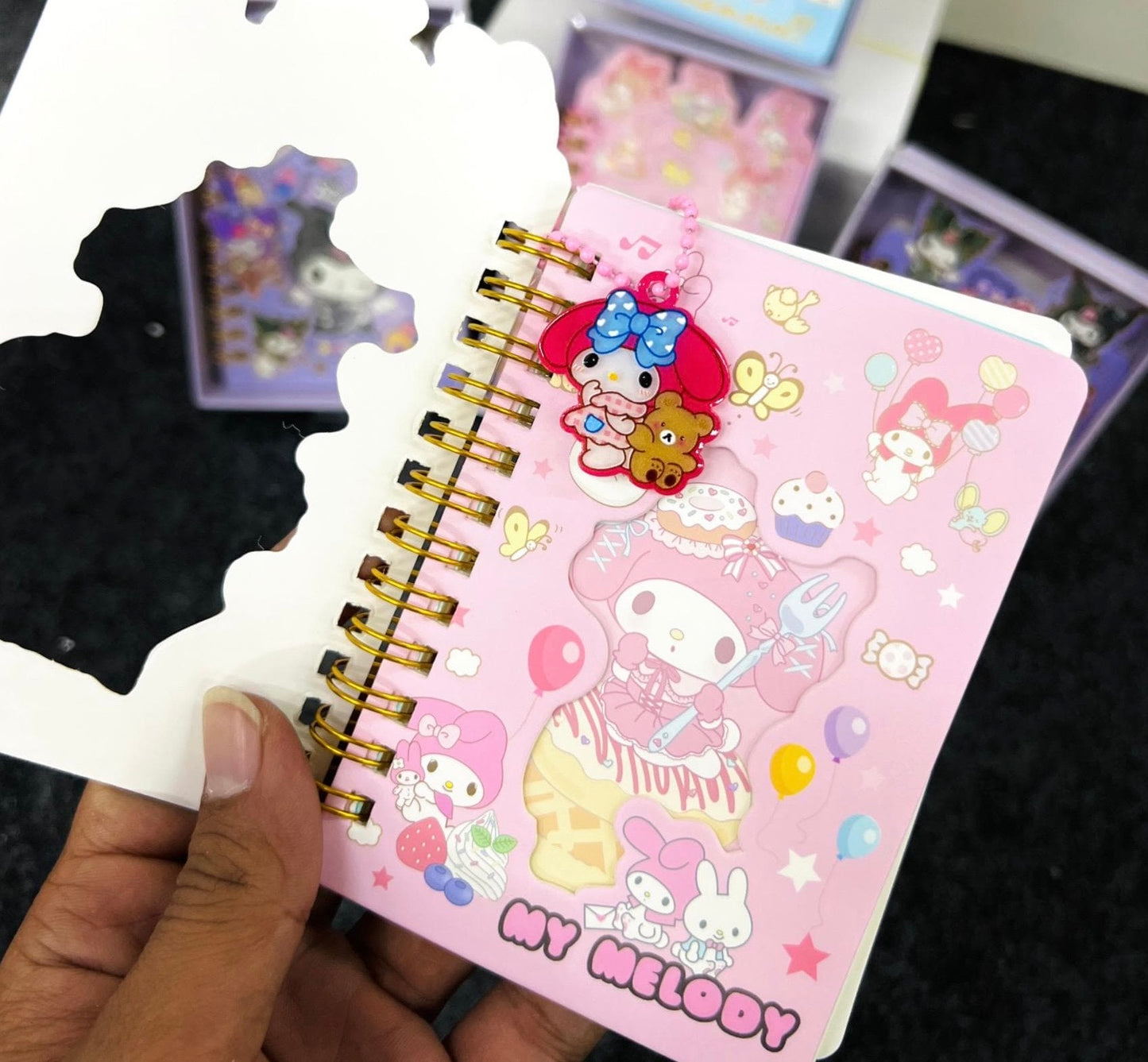 Kuromi Magic Cutout Charm Diary