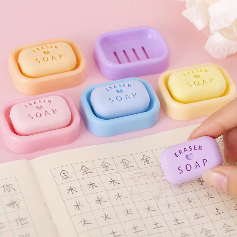 Kawaii Soap Bar Erasers