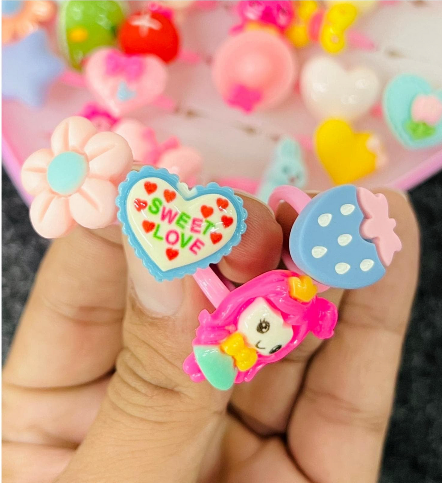 Cute Kids Ring Set