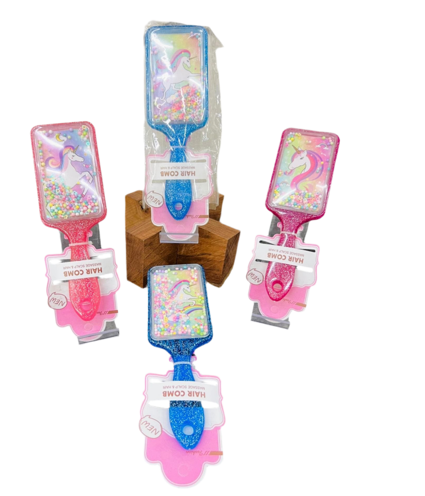Unicorn Glitter Square Comb