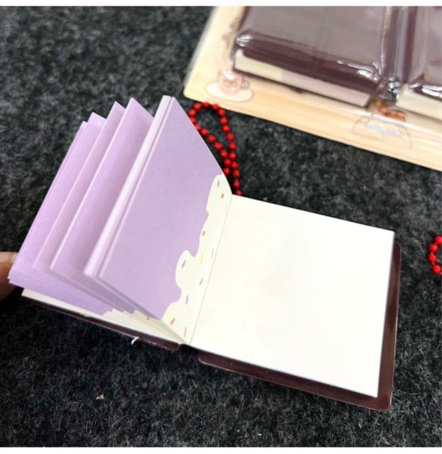 Mini Chocolate Shaped Diary - 2pc
