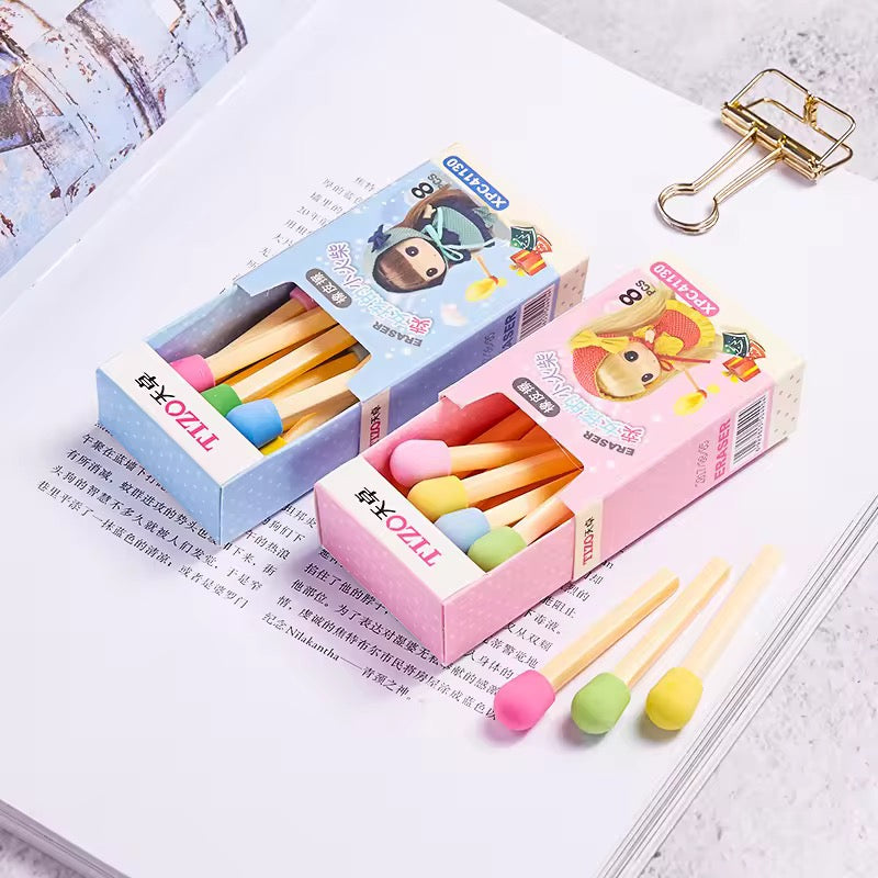Match Stick Erasers