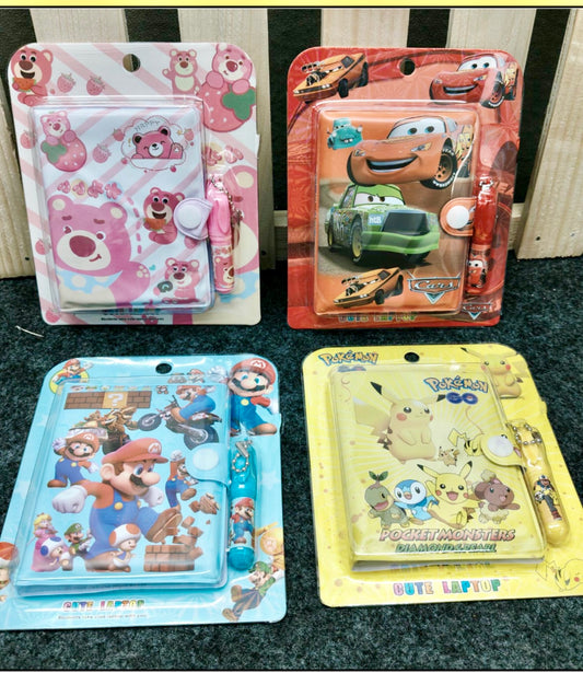 Cute Character Diary & Marker Combo