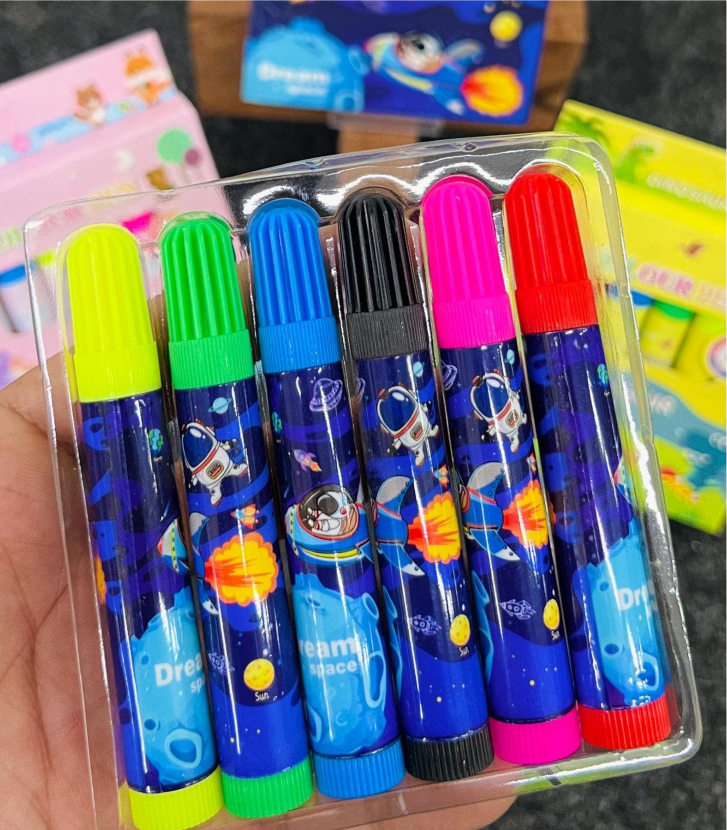Kawaii Colour Pen Set - 6pc