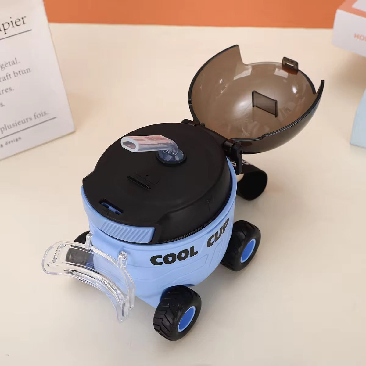 Wheeled Car Shaped Water Bottle