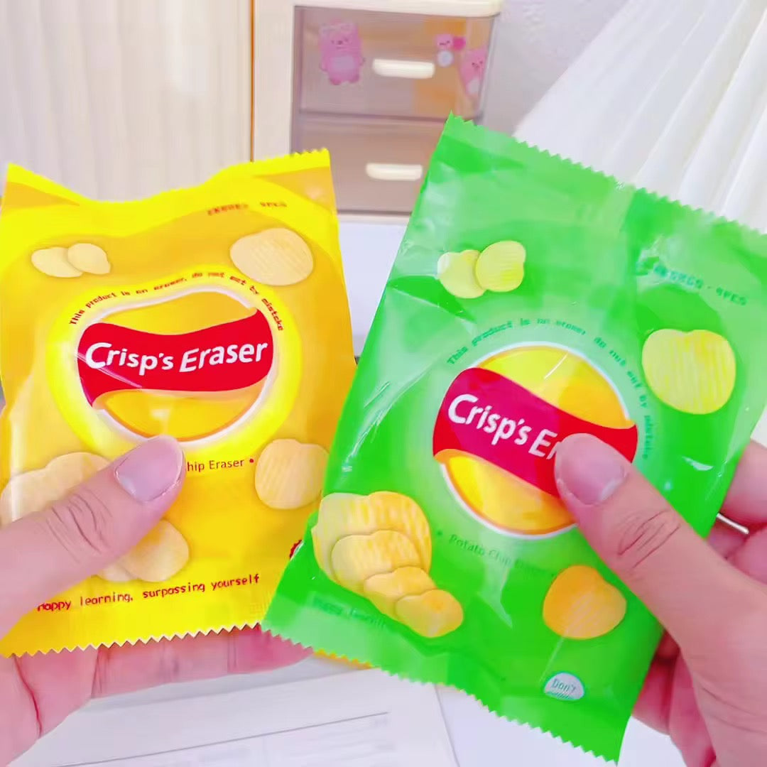 Potato Crisp Eraser Set - Pack of 4pc