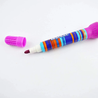 2-in-1 Roller Stamper & Marker Pen Set of 6 | Stamp & Draw with Ease