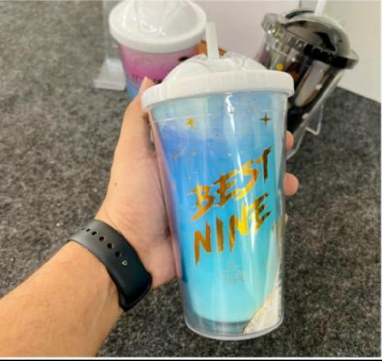 Space Theme Plastic Sipper
