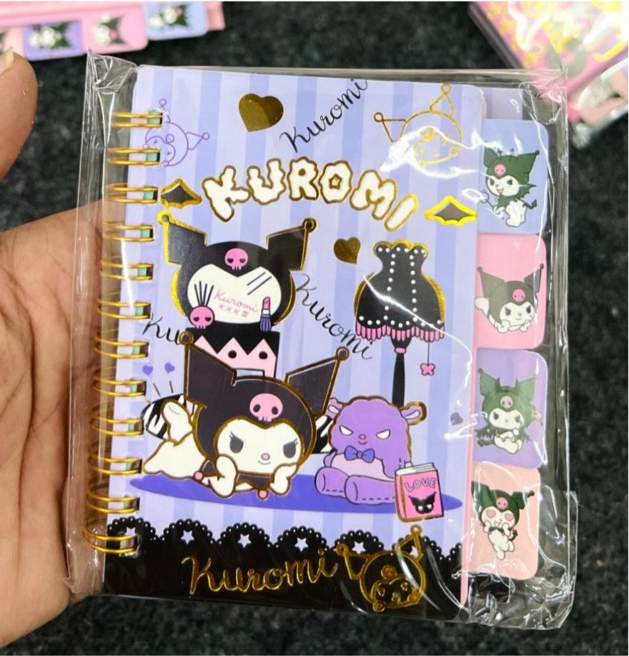 Kuromi Pocket Diary with 4 Partitions