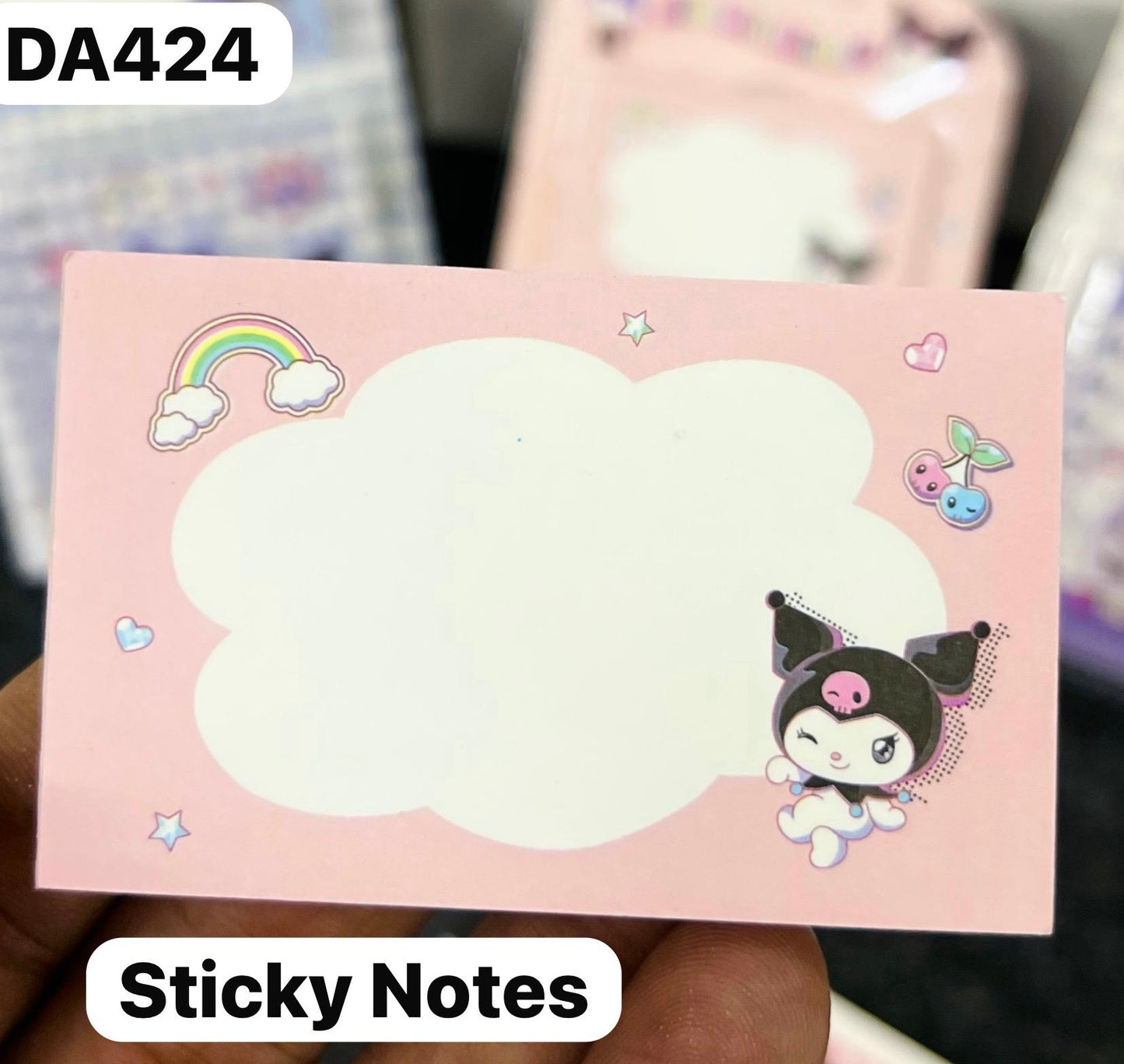 Kuromi 2-in-1 Combo Diary with Sticky Notes