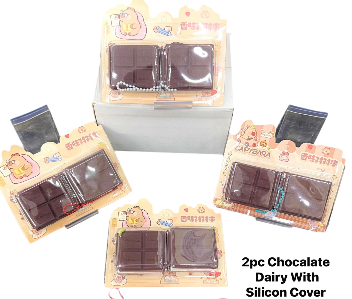 Mini Chocolate Shaped Diary - 2pc