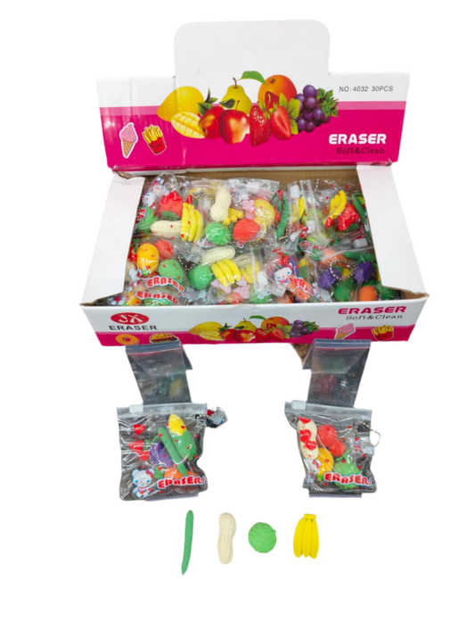Mix Fruit Eraser Set