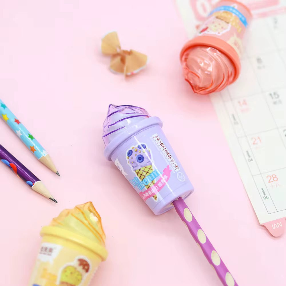 Icecream Cup Sharpener with Eraser