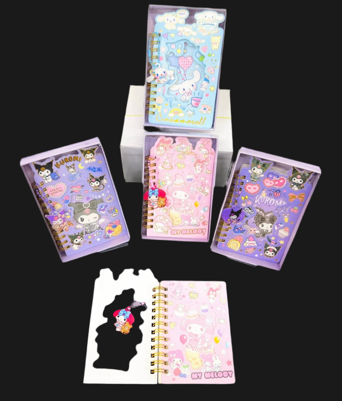 Kuromi Magic Cutout Charm Diary