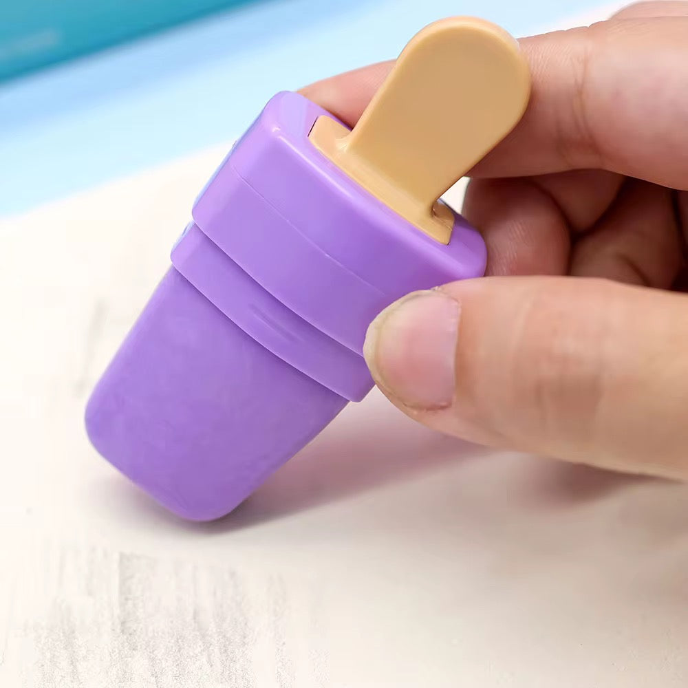 Ice-pop Eraser with Sharpener
