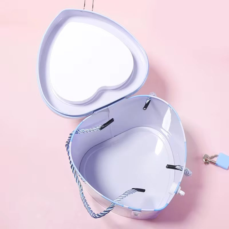 Heart Shape Money Bank With Lock